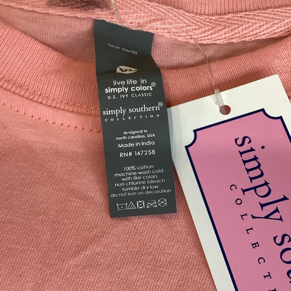 Simply Southern Pink Meowdy Partner Cat Long Sleeve Tee - Picture 6 of 8